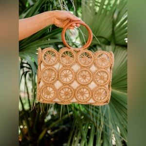 Private Beach Brown Boho Multi Circle Purse | Womens Pink Lily PURSES & BAGS